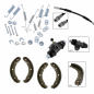 Preview: Bremsen SET hinten HA Hinterachse VW Käfer Karmann Ghia Bremsbeläge 68-96 Bremse Bremsbacken Rasbremszylinder Montagesatz Bremsschläuche